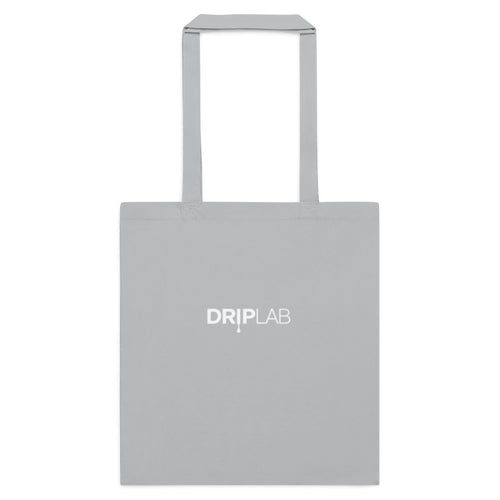 Lichtgrijze DRIPLAB canvas tote bag